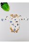 3-Piece 100% Cotton Cute Animal Print Long Sleeve Unisex Baby Bodysuit - 7