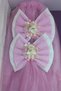 Newborn Baby Boy and Pregnant Bow Set Blue/Tan - 4