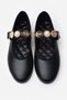 Krakow Black Matte Accessory Detail Flat Sole Women's Ballerinas - 6