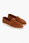 Vayne Tan Genuine Leather Flat Sole Women's Ballerinas - 5