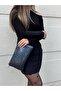 Smoked Faux Leather Portfolio, Clutch, Hand, Makeup, Daily Bag - 3