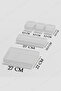 5 Pieces In-Drawer Makeup Jewelry Organizer Organizer Set - 2
