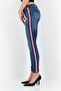 Women Skinny Fit Washed Rip Stretchable Denim Jeans, Washed Blue - 4