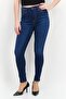 Women Skinny Fit Plain Stretchable Denim, Blue