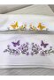 3D Embroidered, 100% Cotton Hand & Face Towel 50 X 90