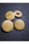 Wooden Natural Special Handmade Button 2.5 Cm 1 Pack 4 Pieces - 2