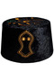 Black Skullcap - Fes, Iman, Yellow and Beanie Cap Model (T113)