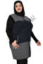 سترة للأمهات كبيرة الحجم بنقشة الفهد مع جيوب AVSARWEAR - 3
