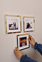 Pvc Glass 20X20 cm Detachable Memory Frame! 3-Piece Frames with Adhesive Square Passport - 3