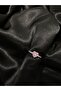 HEARTED ZIRCON STONE ADJUSTABLE STEEL RING (PINK & WHITE STONE Color Options) - 5