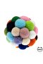Cat Play Ball with Colorful Pompom and Sound - 7 Cm - 2