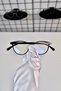 London Black Tr90 Transparent Cat Eye Oval Bone Women Men Unisex Blue Screen Glasses Eyewear - 7