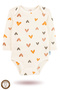 100% Cotton 3-Piece Organic Printed Snap Fastener Baby Bodysuit - 4