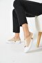 Norve genuine leather women's shoes beige