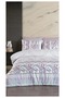 4 Seasons Double Quilted Duvet Cover Set-Melina Lilac Mint