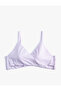 Triangle Bikini Top with Wrap Covered Thin Straps - 6
