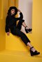 Women's Black Corduroy Pants - 3