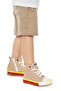 Tinna Lace-Up Boys' High-Rise Linen Sneakers