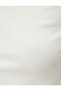 Crop T-Shirt Crew Neck Short Sleeve Corduroy - 6