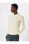 Winter Knitwear Sweater Textured Basic Crew Neck Long Sleeve