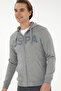Men's Gray Melange Knitted Cardigan 50289029 -Vr086 - 3