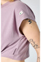 Eco Future Crewneck T-Shirt Organic Cotton Purple Women's T-Shirt-117178-Ps162 - 4