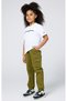 Icons Elastic Cuff Cargo Pant Green Kids Trousers-306767-Gs573 - 5
