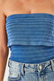 Women's Blue Stone Washed Sleeveless Knitwear Sweater 20246096 - 5