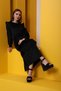 Hijab Corduroy Black Dress - 5