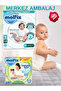Premium Baby Diaper Ultra Opportunity Package 4 Sizes 7-14 kg 86 Pieces + Molfix Isotonic Ulu 3X60 Wet Wipes