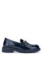 Women's Vegan Navy Blue Loafers
