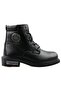 025g 100128   Jim Black Oiled Leather Women's Casual Boots