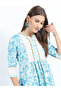 Floral Print Pleated Kurti & Palazzos Set - 4