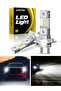 H7 AUXITO 2Pcs H7 LED Bulb CSP Chip Headlight Fanless Super White Bright 12V 1:1 Mini Design H7 Slim - 7