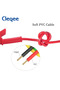 2 متر Cleqee P1037 5 قطع 4 مم قابس موزة قابل للتكديس إلى مشبك التمساح مشبك التمساح اختبار مقياس متعدد - 6