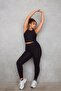 Women's High Waist Tamp Black Athlete Leggings 1755