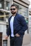 Men's New Season Dark Blue Seasonal College Jacket - 2