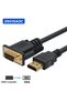 black HDMI-Compatible to VGA Adapter Connecto Line Converter Cable 1.8M FHD 1920*1080P For Desktop L