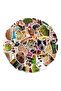 ET231223 50pcs/Bag,Funny Emoji Pack Stickers,Waterproof,Be Suitable for Skateboard DlY Luggage Lapto - 8