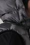 Men's Inflatable Vest with Gel Padding, Removable Zipper, Hood, Inner Pocket, Water-Repellent Fabric, Gray - 8