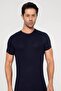 Men's Bamboo T-Shirt Navy Blue Crew Neck - 2