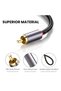 2m NIERBO 3.5mm to RCA Cable 2m 6.6ft RCA Audio Cable 24K Gold Plated Male to Male Stereo Aux Cord Y - 2