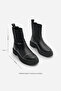 Women's Elastic Chelsea Casual Boots Marges Black - 8