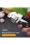 Black 1Pc Black Stainless Steel Garlic Press Household Garlic Garlic Press Manual Garlic Press Creat