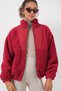 5194 Women's Plush Coat Jacket - A.Burgundy - 3