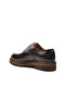 Men's Classic Premium Genuine Leather Brown Open Shoes - 2873 m - 4