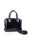Vera Women's Bag - Nas Size, Stylish Midiboy, Three Compartments, Black Hand and Crossbody Bag - 2