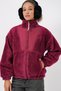 5194 Women's Plush Coat Jacket - Plum - 3