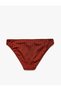 Textured Bikini Bottom with Stripe Detail - 7