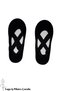 Black Color Special Non-Slip Sole Women's Pilates and Yoga Socks